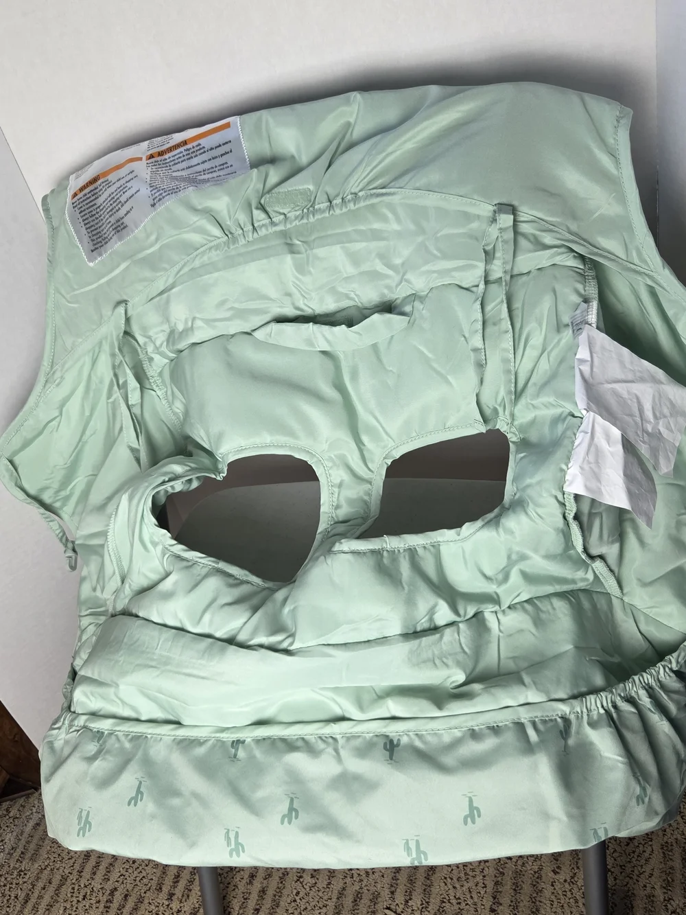 Gerber Mint Green Modern Moments Shopping Cart Cover